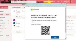 微软Outlook将支持手机端扫码登录