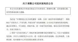 华策影视调整组织架构 成立元宇宙等新业务部门