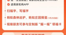 支付宝集五福1月19日开启 超1000个商家机构齐发福卡