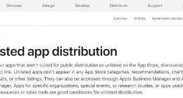 苹果 App Store 已支持隐藏上架应用：无法被搜索到，只能通过链接进行下载
