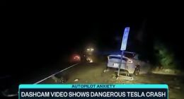 特斯拉撞上警车视频曝光：肇事者启动 Autopilot 看电影