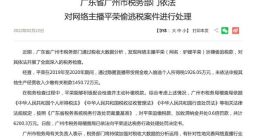 快手网络主播“驴嫂平荣”涉嫌偷逃税被追缴并罚款6200.3万元
