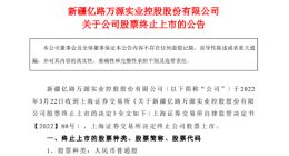 *ST新亿成2022年退市第一股 企查查显示公司多次被限高