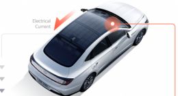 现代汽车新一代Sonata Hybrid配备太阳能充电板 每天多开数千米