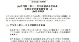 融创中国盘中跌逾19% 此前公告无法按时刊发年度业绩