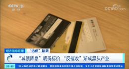 “反催收”渐成黑灰产业 专家呼吁协同治理“债闹”黑灰产