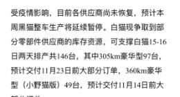 长城汽车旗下欧拉品牌 CEO 董玉东：预计本周黑猫整车生产将延续暂停