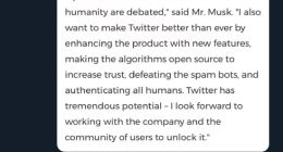 马斯克终将Twitter“拥入怀中” 发布推文“Yesss!!!”表达喜悦