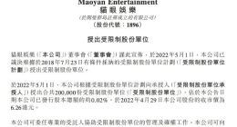 猫眼娱乐：授出合共20万份受限制股份单位