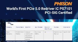 群联推出全球首款PCI-SIG认证 PCIe 5.0 Redriver IC PS7101