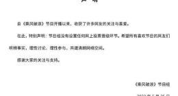 公司号召员工为王心凌投票 乘风破浪节目组声明：暂未设置网上投票