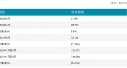 友达光电2022年5月合并营收新台币220亿元