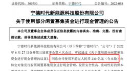 “宁王”舆情漩涡背后：今年来以闲钱理财上市公司已超900家