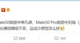 华为Mate 50 Pro逆势回归刘海屏：或支持3D人脸解锁