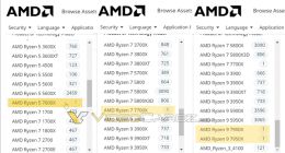 AMD官网抢跑多款锐龙7000处理器