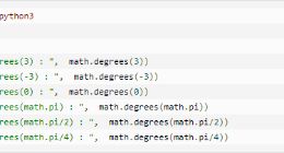 云计算开发：Python3三角函数degrees()方法详解