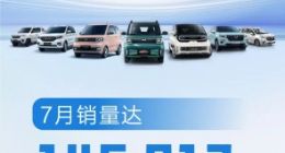 上汽通用五菱：7月新能源汽车销量达59288辆 同比增长117%