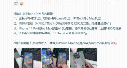 山寨iPhone14ProMax已上市 采用叹号挖孔屏