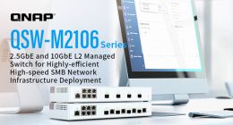 威联通推出新款 QSW-M2106 系列 L2 网管型 2.5GbE 与 10GbE 交换机
