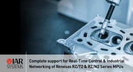 IAR Systems 全面支持Renesas RZ/T2 和 RZ/N2 系列 MPU