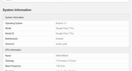 谷歌Pixel 7 Pro跑分曝光：搭载新一代Tensor G2处理器 性能小幅提升