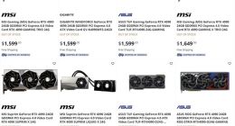 大量RTX 4090非公版显卡上架：有的价格贵了25%