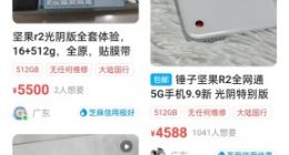 2年前的手机坚果R2二手99新卖4500多元：超保值的绝版旗舰