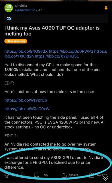 RTX 4090连烧5起 NVIDIA高度重视：免费为用户换货被拒绝