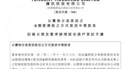腾讯将宣派9.58亿股美团股份作为特别股息