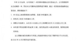威马CEO发全员信：将会实行一系列降本措施应对资金压力