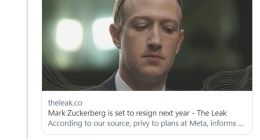 扎克伯格辞职假消息疯传 Meta股价却飙升