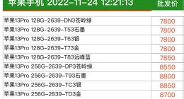 首发用户赚了！一年前的iPhone 13 Pro渠道价上涨：接近首发价