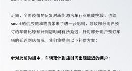 smart精灵#1因供应链和物流影响交付延迟