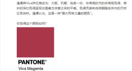 潘通发布2023年度流行色 雷军发文被网友刷屏：暗示小米13