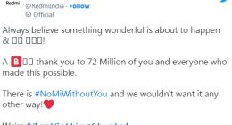小米Redmi Note系列在印度交付超7200万部