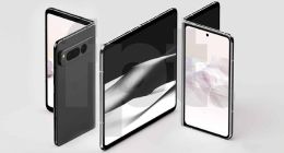 谷歌Pixel Fold折叠屏渲染图曝光：“感叹号”后置相机模组辨识度十足