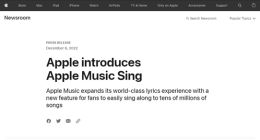 看齐QQ音乐？Apple Music新功能来了：支持iPhone、iPad唱卡拉OK