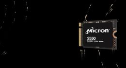 美光推出采用 232 层 NAND 技术的美光 2550 NVMe 固态硬盘