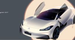 广汽埃安Hyper GT预告图公布 采用鸥翼门+三段式尾翼