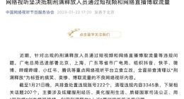 广电总局全面排查清理刑满释放人员博取流量内容