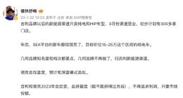 疑似吉利品牌2023年产品及渠道规划曝光：血拼插混、几何品牌或被弱化