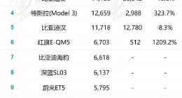 乘联会：1月新能源零售同比下降6.3% 比亚迪秦同比暴跌46.6%