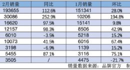 价格战助力新能源车2月销量整体回暖：理想领跑新势力 问界持续下滑