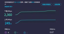 北京联通2000M宽带体验：FTTR加持 速率突破2300Mbps