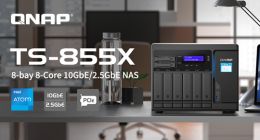 QNAP推出新款TS-855X NAS 内置10GbE/2.5GbE网络及可扩充25GbE网络
