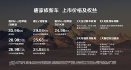 定立家用SUV价值标杆，唐家族全擎高价值系列上市，售价24.98万元起备