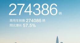 比亚迪8月销量274386辆再创新高 同比增长56.8%