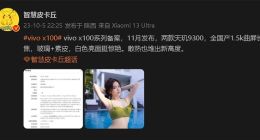 11月见！vivo X100系列首发天玑9300 白色两面机身惊艳