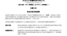 阿里巴巴将派发2023财年年度股息，总额约25亿美元
