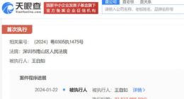 王自如被强制执行3383万